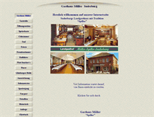 Tablet Screenshot of gasthaus-mueller.de